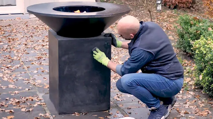 hoe je de OFYR corten basis schoonmaakt 2