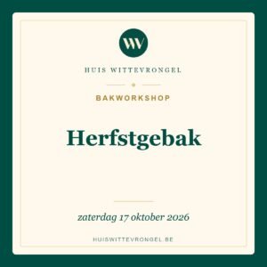 Bakworkshop Herfstgebak op zaterdag 17 oktober 2026 bij Huis Wittevrongel